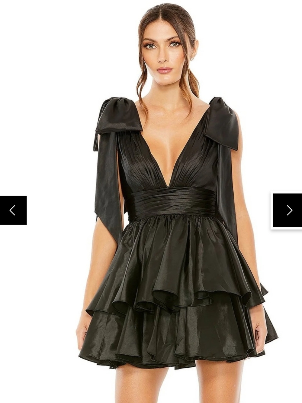 Bow Ruffled Dress Mac Duggal 11657